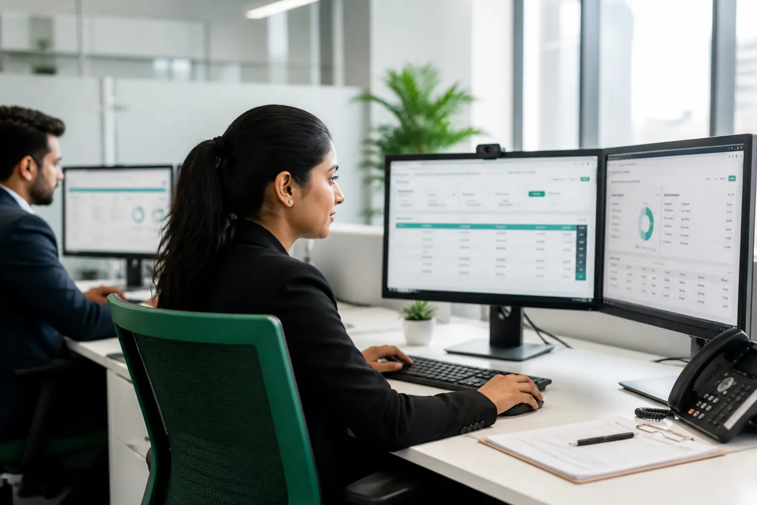 Revenue cycle operations team using ObsidianRCM billing dashboards